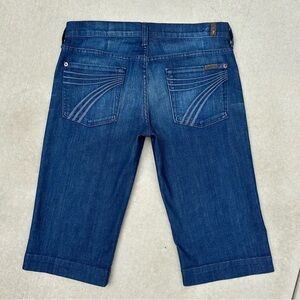 7 for all Mankind dojo Bermuda jean shorts Women's 28 Y2K